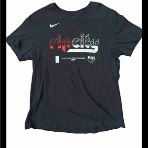 Nike Portland Trilblazers Blazers Shirt XL Black